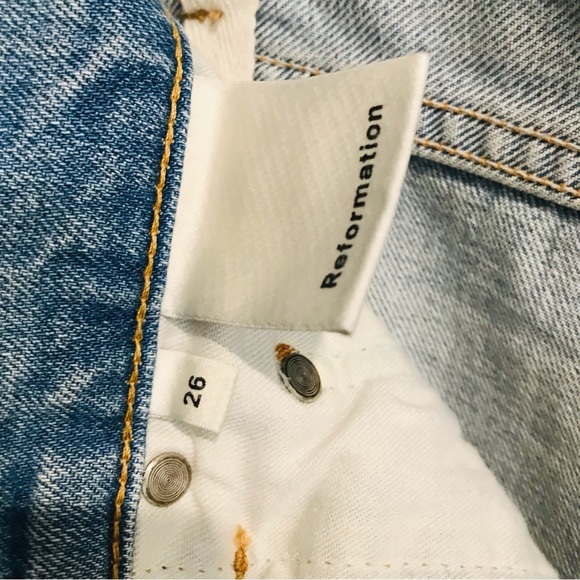 Reformation Julia Crop High Jean Sz 26 - Picture 9 of 17